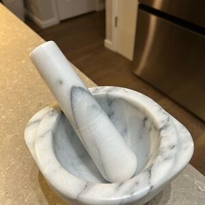 Marble Mortar and Pestle Set